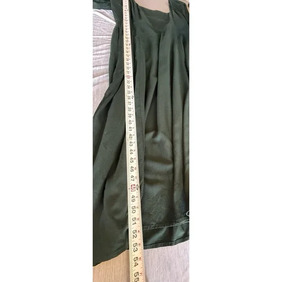 Old Navy Fit Flare Peasant Midi Dress Size XL Tall Heritage Holiday Smocked - Picture 12 of 13